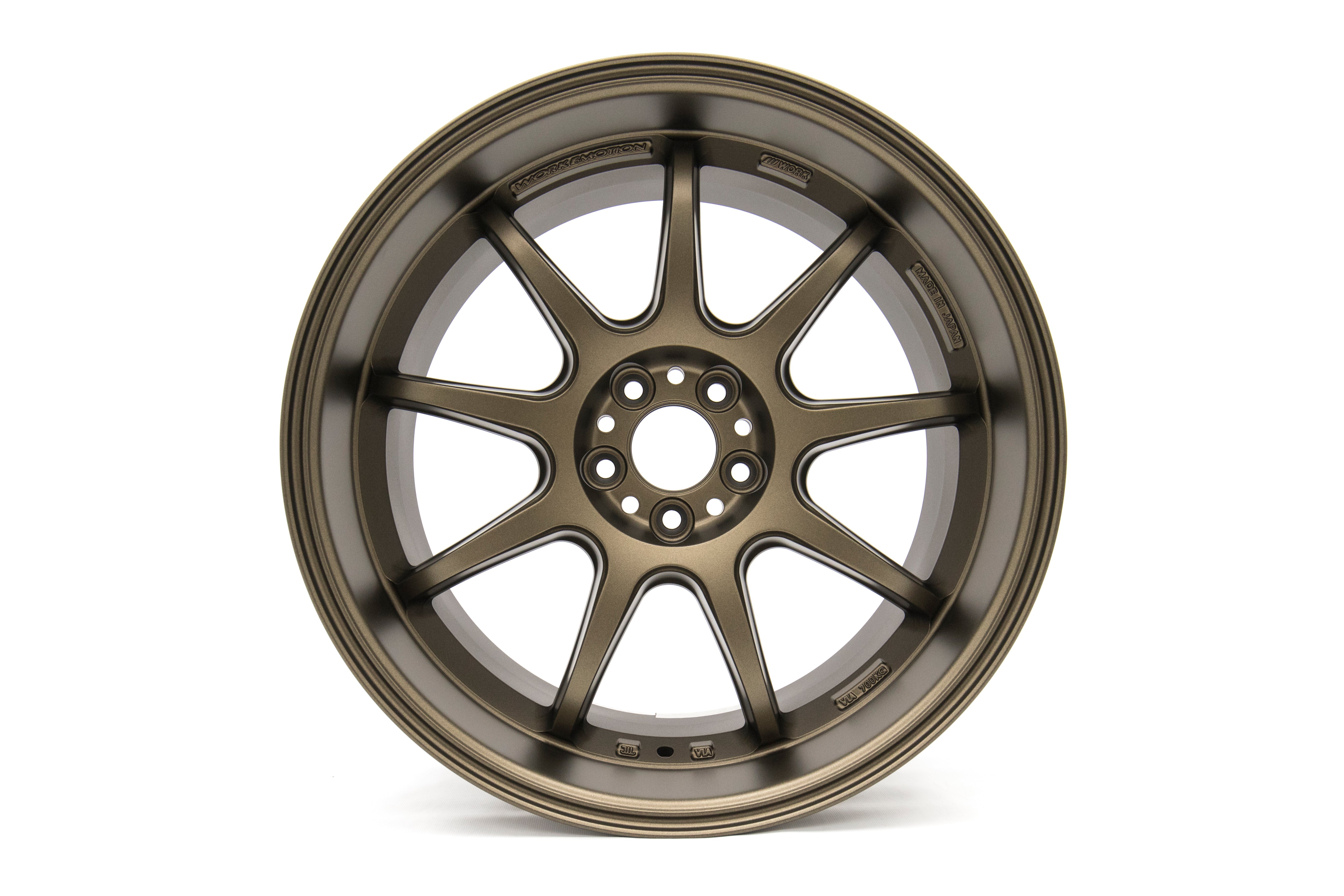 Work Wheels Emotion D9R Matte Bronze (65mm Rim Depth) 18x9.5 +38 5x100 (Sold As Pair) - 2013-2024 Subaru BRZ / Scion FR-S / Toyota GR86 / 2014-2018 Subaru Forester